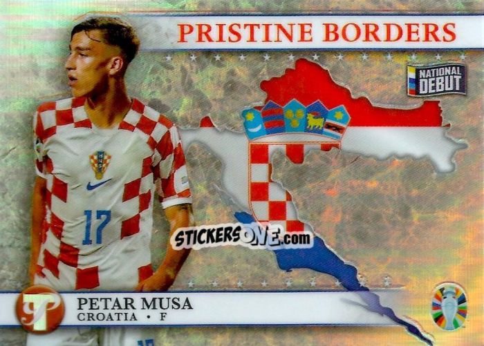 Sticker Petar Musa - Pristine Road to UEFA EURO 2024
 n. PB-PM - Topps
