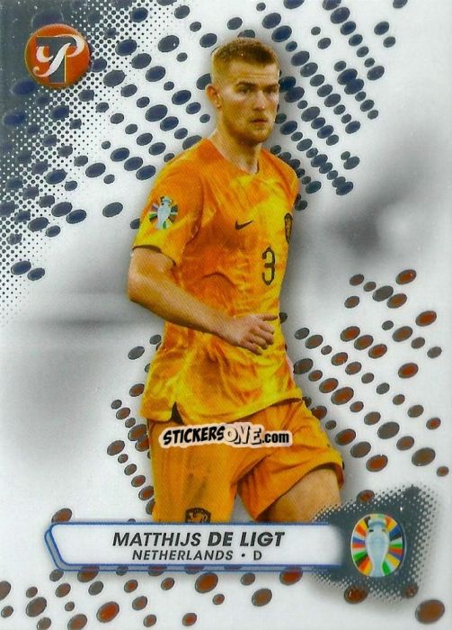 Sticker Matthijs de Ligt - Pristine Road to UEFA EURO 2024
 n. 110 - Topps