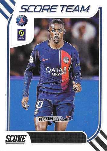 Figurina Ousmane Dembele - Score Ligue 1 2023-2024
 n. ST15 - Panini