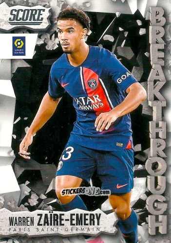 Sticker Warren Zaire-Emery - Score Ligue 1 2023-2024
 n. B12 - Panini