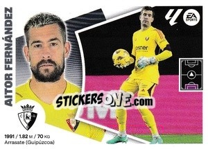 Figurina Aitor Fernández (4) - LaLiga 2024-2025
 n. 404 - Colecciones ESTE