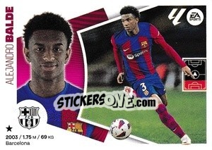 Sticker Alejandro Baldé (10) - LaLiga 2024-2025
 n. 111 - Colecciones ESTE