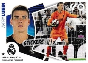 Sticker Andriy Lunin (4) - LaLiga 2024-2025
 n. 344 - Colecciones ESTE
