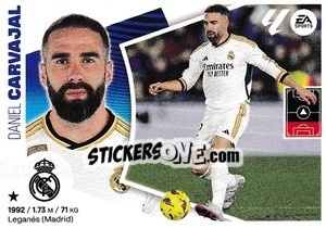 Sticker Dani Carvajal (5) - LaLiga 2024-2025
 n. 345 - Colecciones ESTE