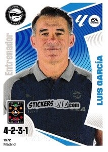 Cromo Entrenador Deportivo Alavés - Luis García (2) - LaLiga 2024-2025
 n. 2 - Colecciones ESTE