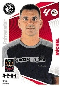 Figurina Entrenador Girona Fc - Míchel (2) - LaLiga 2024-2025
 n. 252 - Colecciones ESTE