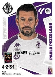 Figurina Entrenador Real Valladolid - Paulo Pezzolano (2) - LaLiga 2024-2025
 n. 552 - Colecciones ESTE