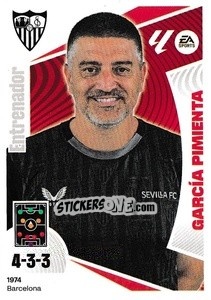 Figurina Entrenador Sevilla FC - García Pimienta (2) - LaLiga 2024-2025
 n. 492 - Colecciones ESTE
