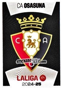 Figurina Escudo CA Osasuna (1) - LaLiga 2024-2025
 n. 401 - Colecciones ESTE
