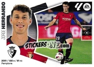 Figurina Jorge Herrando (9) - LaLiga 2024-2025
 n. 409 - Colecciones ESTE