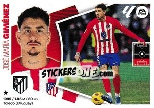 Cromo José María Giménez (7) - LaLiga 2024-2025
 n. 77 - Colecciones ESTE