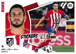 Cromo Koke (11) - LaLiga 2024-2025
 n. 81 - Colecciones ESTE