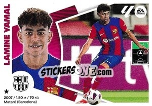 Figurina Lamine Yamal (20) - LaLiga 2024-2025
 n. 123 - Colecciones ESTE