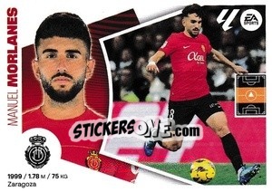 Figurina Manu Morlanes (17A) - LaLiga 2024-2025
 n. 388 - Colecciones ESTE