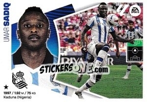 Figurina Umar Sadiq (20A) - LaLiga 2024-2025
 n. 482 - Colecciones ESTE