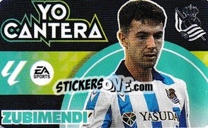 Sticker Zubimendi - LaLiga 2024-2025
 n. C16 - Colecciones ESTE