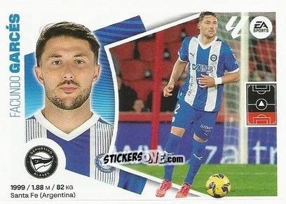 Cromo Facundo Garcés - LaLiga 2024-2025
 n. M1 - Colecciones ESTE
