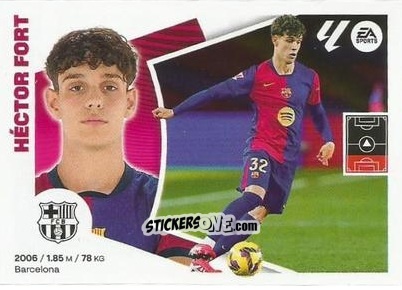 Sticker Héctor Fort - LaLiga 2024-2025
 n. M7 - Colecciones ESTE