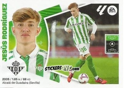 Figurina Jesús Rodríguez - LaLiga 2024-2025
 n. M10 - Colecciones ESTE