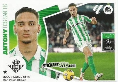 Cromo Antony - LaLiga 2024-2025
 n. M11 - Colecciones ESTE