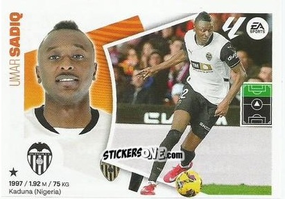 Sticker Sadiq Umar - LaLiga 2024-2025
 n. M35 - Colecciones ESTE