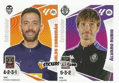 Cromo Carlos Corberán / Álvaro Rubio - LaLiga 2024-2025
 n. M42 - Colecciones ESTE