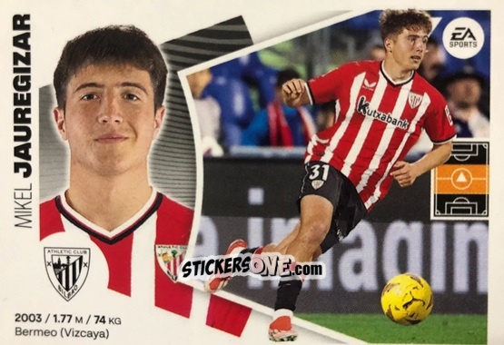 Figurina Mikel Jauregizar (15BIS) - LaLiga 2024-2025
 n. 63 - Colecciones ESTE