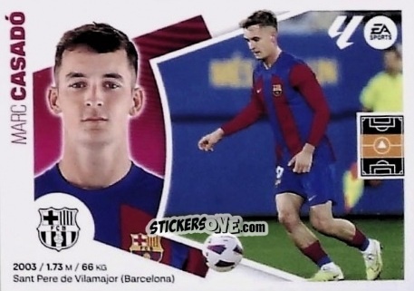 Sticker Marc Casadó (11BIS) - LaLiga 2024-2025
 n. 125 - Colecciones ESTE