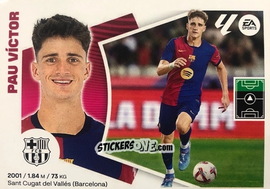 Cromo Pau Víctor (17BIS) - LaLiga 2024-2025
 n. 127 - Colecciones ESTE