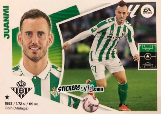 Cromo Juanmi (18BIS) - LaLiga 2024-2025
 n. 153 - Colecciones ESTE