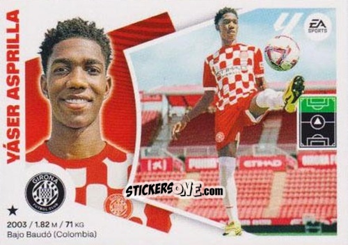Cromo Yáser Asprilla (18BIS) - LaLiga 2024-2025
 n. 273 - Colecciones ESTE