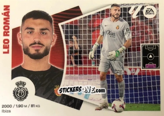 Figurina Leo Román (3BIS) - LaLiga 2024-2025
 n. 394 - Colecciones ESTE