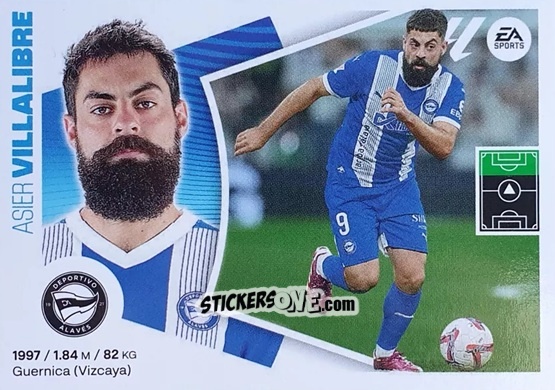 Cromo Asier Villalibre (19BIS) - LaLiga 2024-2025
 n. 24 - Colecciones ESTE