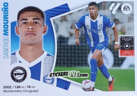 Cromo Santiago Mouriño (9BIS) - LaLiga 2024-2025
 n. 25 - Colecciones ESTE