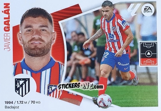 Cromo Javi Galán (12BIS) - LaLiga 2024-2025
 n. 93 - Colecciones ESTE