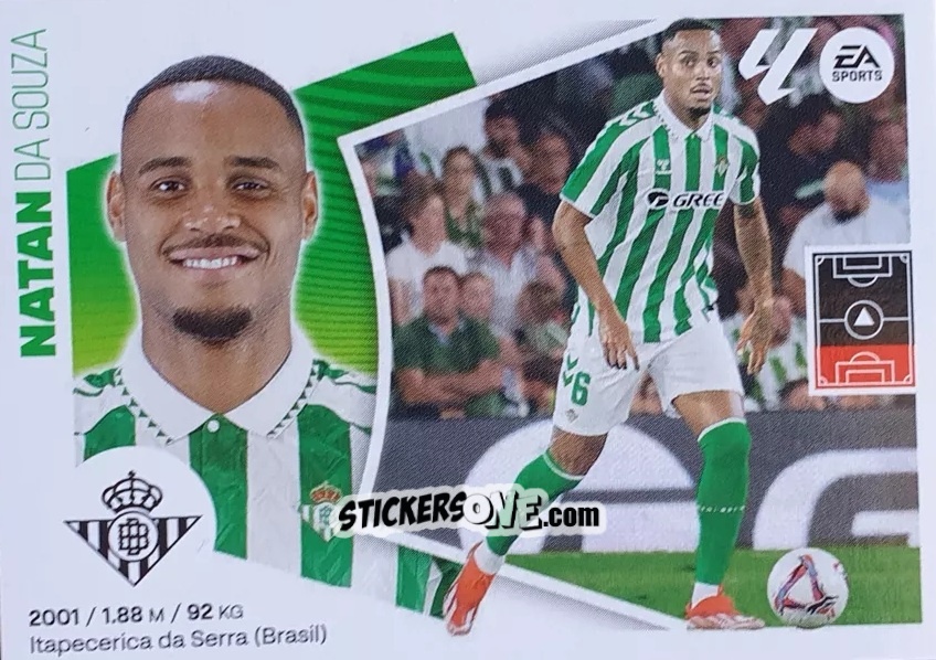 Cromo Natan (8BIS) - LaLiga 2024-2025
 n. 154 - Colecciones ESTE