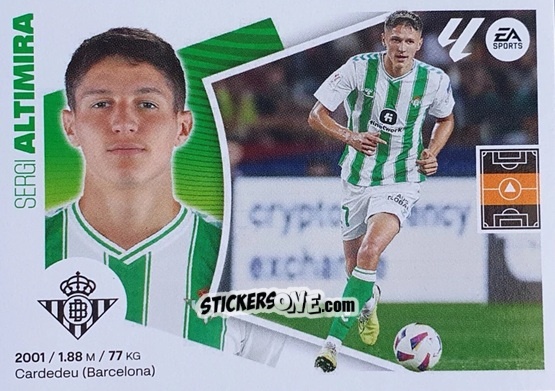 Sticker Sergi Altimira (9BIS) - LaLiga 2024-2025
 n. 155 - Colecciones ESTE