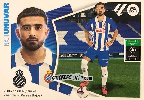 Figurina Naci Ünüvar (18BIS) - LaLiga 2024-2025
 n. 215 - Colecciones ESTE