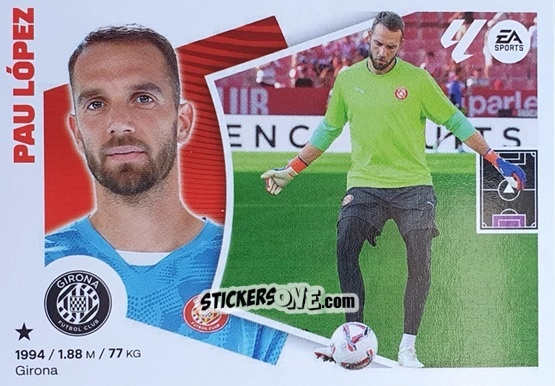 Cromo Pau López (4BIS) - LaLiga 2024-2025
 n. 274 - Colecciones ESTE