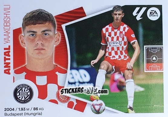 Cromo Antal Yaakobishvili (11BIS) - LaLiga 2024-2025
 n. 275 - Colecciones ESTE