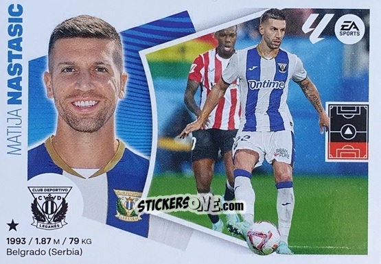 Cromo Matija Nastasić (9BIS) - LaLiga 2024-2025
 n. 331 - Colecciones ESTE
