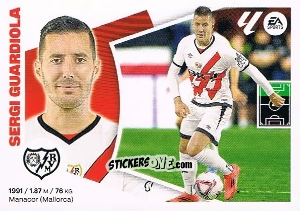 Figurina Sergi Guardiola (19BIS) - LaLiga 2024-2025
 n. 453 - Colecciones ESTE