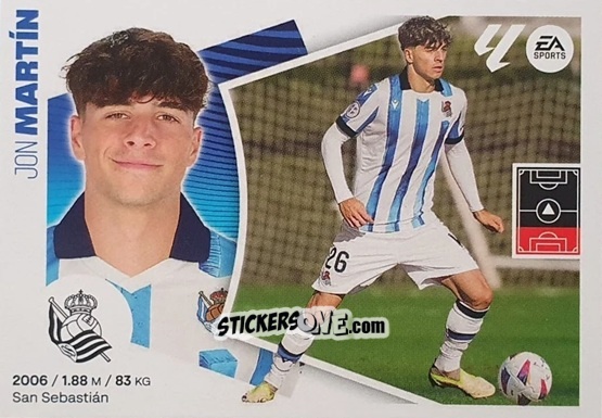 Sticker Jon Martín (8BIS) - LaLiga 2024-2025
 n. 485 - Colecciones ESTE