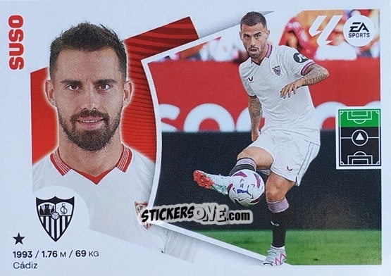 Sticker Suso (17BIS) - LaLiga 2024-2025
 n. 515 - Colecciones ESTE