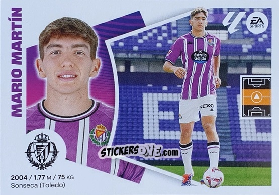 Sticker Mario Martín (57) – Real Valladolid - LaLiga 2024-2025
 n. 737 - Colecciones ESTE