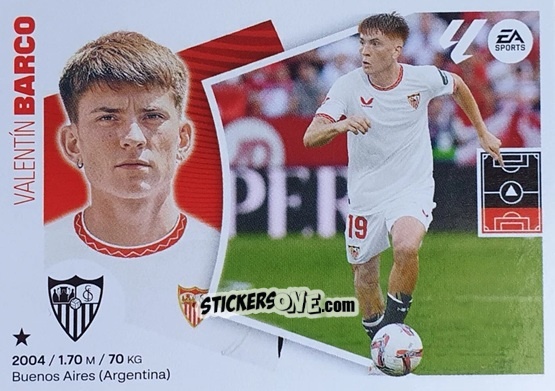 Figurina Barco (62) – Sevilla FC - LaLiga 2024-2025
 n. 742 - Colecciones ESTE