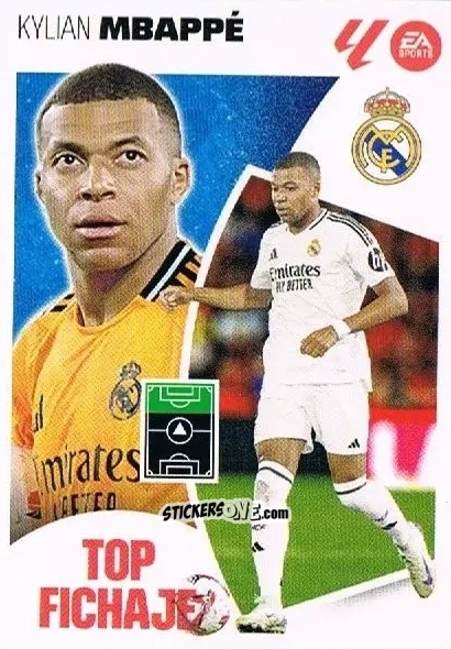 Sticker Mbappé (69) - Real Madrid - LaLiga 2024-2025
 n. 749 - Colecciones ESTE