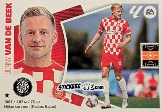 Figurina Donny van de Beek (6) - Girona FC - LaLiga 2024-2025
 n. 686 - Colecciones ESTE