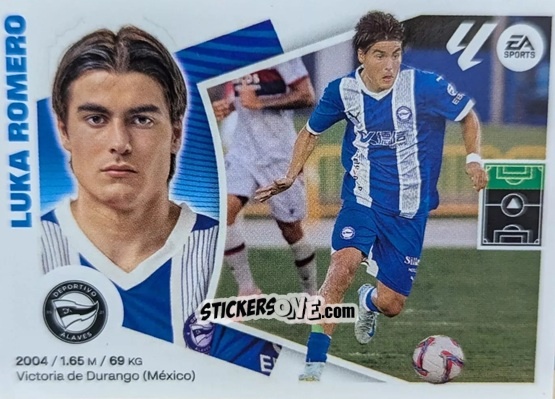 Cromo Luka Romero (12) - Deportivo Alavés - LaLiga 2024-2025
 n. 692 - Colecciones ESTE