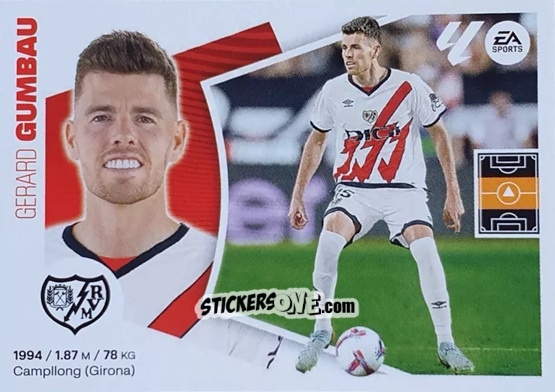 Figurina Gerard Gumbau (24) - Rayo Vallecano - LaLiga 2024-2025
 n. 704 - Colecciones ESTE